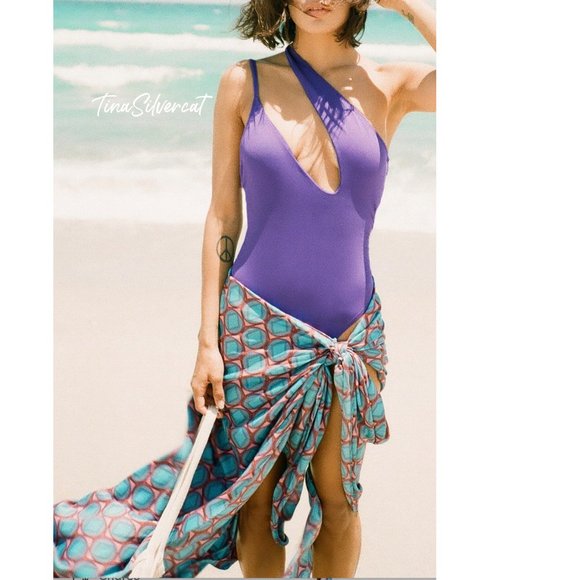 BLOGGER'S FAVE! Zara Purple Swimsuit NWT - Picture 15 of 15